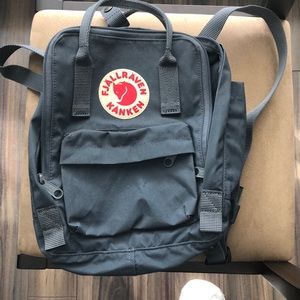 Fjallraven grey mini backpack